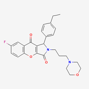 1-(4-Ethylphenyl)-7-fluoro-2-[3-(morpholin-4-yl)propyl]-1,2-dihydrochromeno[2,3-c]pyrrole-3,9-dione