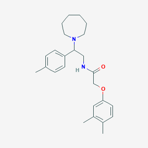 N-[2-(azepan-1-yl)-2-(4-methylphenyl)ethyl]-2-(3,4-dimethylphenoxy)acetamide