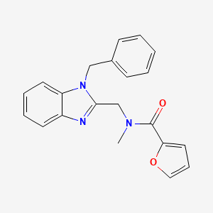 N-[(1-benzyl-1H-benzimidazol-2-yl)methyl]-N-methylfuran-2-carboxamide