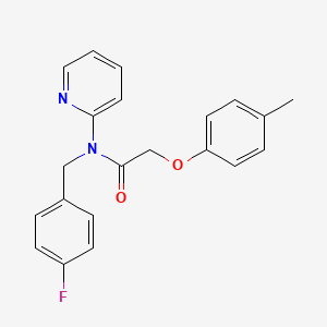 N-(4-fluorobenzyl)-2-(4-methylphenoxy)-N-(pyridin-2-yl)acetamide