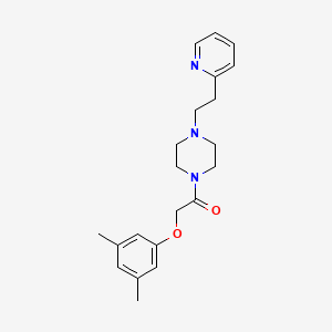 2-(3,5-Dimethylphenoxy)-1-{4-[2-(pyridin-2-yl)ethyl]piperazin-1-yl}ethanone