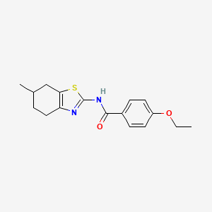 4-ethoxy-N-(6-methyl-4,5,6,7-tetrahydro-1,3-benzothiazol-2-yl)benzamide