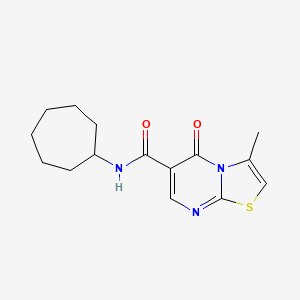 N-cycloheptyl-3-methyl-5-oxo-5H-[1,3]thiazolo[3,2-a]pyrimidine-6-carboxamide