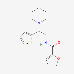 N-[2-(piperidin-1-yl)-2-(thiophen-2-yl)ethyl]furan-2-carboxamide