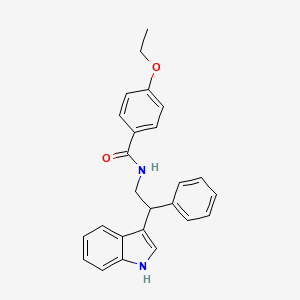 molecular formula C25H24N2O2 B11339879 4-ethoxy-N-[2-(1H-indol-3-yl)-2-phenylethyl]benzamide 