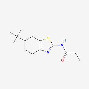 N-(6-tert-butyl-4,5,6,7-tetrahydro-1,3-benzothiazol-2-yl)propanamide