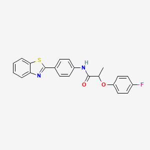 N-[4-(1,3-benzothiazol-2-yl)phenyl]-2-(4-fluorophenoxy)propanamide