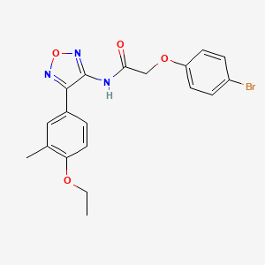 2-(4-bromophenoxy)-N-[4-(4-ethoxy-3-methylphenyl)-1,2,5-oxadiazol-3-yl]acetamide