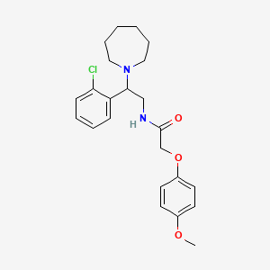 N-[2-(azepan-1-yl)-2-(2-chlorophenyl)ethyl]-2-(4-methoxyphenoxy)acetamide