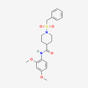 1-(benzylsulfonyl)-N-(2,4-dimethoxyphenyl)piperidine-4-carboxamide