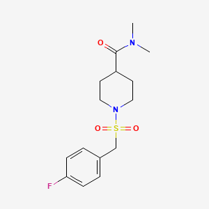 1-[(4-fluorobenzyl)sulfonyl]-N,N-dimethylpiperidine-4-carboxamide