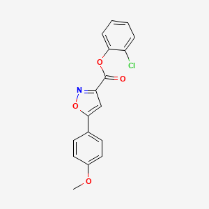 2-Chlorophenyl 5-(4-methoxyphenyl)-1,2-oxazole-3-carboxylate