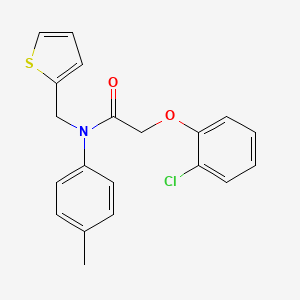 2-(2-chlorophenoxy)-N-(4-methylphenyl)-N-(thiophen-2-ylmethyl)acetamide