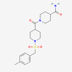 1-({1-[(4-Methylbenzyl)sulfonyl]piperidin-4-yl}carbonyl)piperidine-4-carboxamide