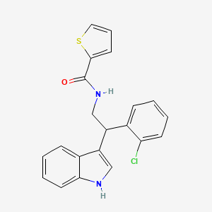 N-[2-(2-chlorophenyl)-2-(1H-indol-3-yl)ethyl]thiophene-2-carboxamide