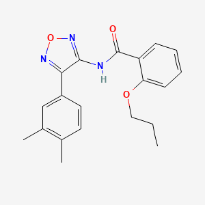 N-[4-(3,4-dimethylphenyl)-1,2,5-oxadiazol-3-yl]-2-propoxybenzamide