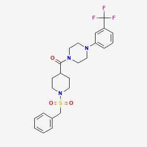 [1-(Benzylsulfonyl)piperidin-4-yl]{4-[3-(trifluoromethyl)phenyl]piperazin-1-yl}methanone