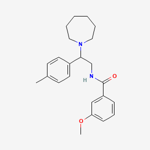 N-[2-(azepan-1-yl)-2-(4-methylphenyl)ethyl]-3-methoxybenzamide