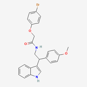 2-(4-bromophenoxy)-N-[2-(1H-indol-3-yl)-2-(4-methoxyphenyl)ethyl]acetamide