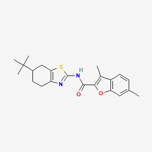 N-(6-tert-butyl-4,5,6,7-tetrahydro-1,3-benzothiazol-2-yl)-3,6-dimethyl-1-benzofuran-2-carboxamide