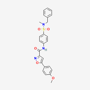 N-{4-[benzyl(methyl)sulfamoyl]phenyl}-5-(4-methoxyphenyl)-1,2-oxazole-3-carboxamide