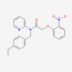 N-(4-ethylbenzyl)-2-(2-nitrophenoxy)-N-(pyridin-2-yl)acetamide