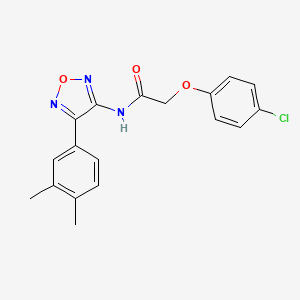 2-(4-chlorophenoxy)-N-[4-(3,4-dimethylphenyl)-1,2,5-oxadiazol-3-yl]acetamide