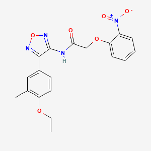 N-[4-(4-ethoxy-3-methylphenyl)-1,2,5-oxadiazol-3-yl]-2-(2-nitrophenoxy)acetamide