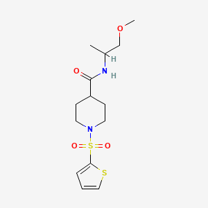 N-(1-methoxypropan-2-yl)-1-(thiophen-2-ylsulfonyl)piperidine-4-carboxamide