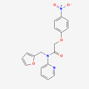 N-(furan-2-ylmethyl)-2-(4-nitrophenoxy)-N-(pyridin-2-yl)acetamide