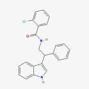 2-chloro-N-[2-(1H-indol-3-yl)-2-phenylethyl]benzamide