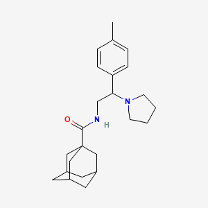 N-[2-(4-methylphenyl)-2-(pyrrolidin-1-yl)ethyl]adamantane-1-carboxamide