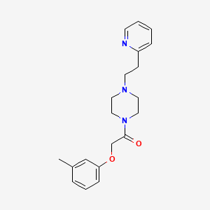 2-(3-Methylphenoxy)-1-{4-[2-(pyridin-2-yl)ethyl]piperazin-1-yl}ethanone