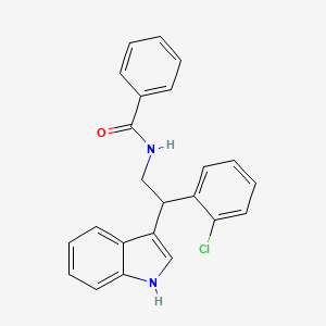 N-[2-(2-chlorophenyl)-2-(1H-indol-3-yl)ethyl]benzamide