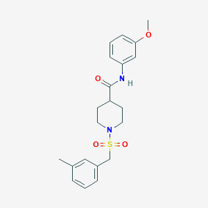 N-(3-methoxyphenyl)-1-[(3-methylbenzyl)sulfonyl]piperidine-4-carboxamide