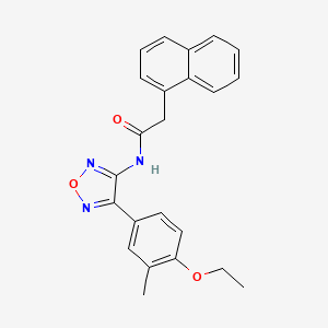 N-[4-(4-ethoxy-3-methylphenyl)-1,2,5-oxadiazol-3-yl]-2-(naphthalen-1-yl)acetamide