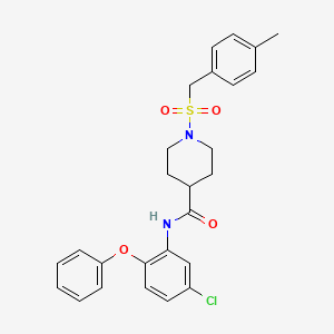 N-(5-chloro-2-phenoxyphenyl)-1-[(4-methylbenzyl)sulfonyl]piperidine-4-carboxamide