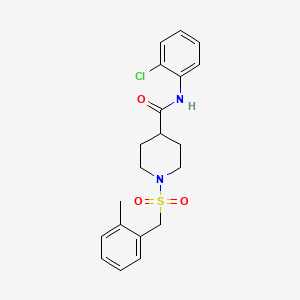 N-(2-chlorophenyl)-1-[(2-methylbenzyl)sulfonyl]piperidine-4-carboxamide