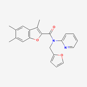 2-Benzofurancarboxamide, N-(2-furanylmethyl)-3,5,6-trimethyl-N-2-pyridinyl-