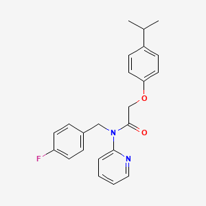 N-(4-fluorobenzyl)-2-[4-(propan-2-yl)phenoxy]-N-(pyridin-2-yl)acetamide