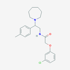 N-[2-(azepan-1-yl)-2-(4-methylphenyl)ethyl]-2-(3-chlorophenoxy)acetamide