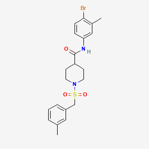 N-(4-bromo-3-methylphenyl)-1-[(3-methylbenzyl)sulfonyl]piperidine-4-carboxamide