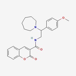 N-[2-(azepan-1-yl)-2-(4-methoxyphenyl)ethyl]-2-oxo-2H-chromene-3-carboxamide