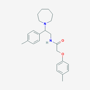 molecular formula C24H32N2O2 B11340734 N-[2-(azepan-1-yl)-2-(4-methylphenyl)ethyl]-2-(4-methylphenoxy)acetamide 