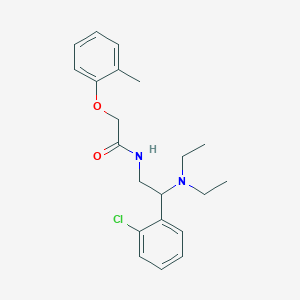 N-[2-(2-chlorophenyl)-2-(diethylamino)ethyl]-2-(2-methylphenoxy)acetamide