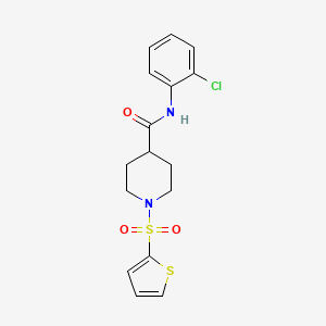 N-(2-chlorophenyl)-1-(thiophen-2-ylsulfonyl)piperidine-4-carboxamide