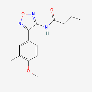 N-[4-(4-methoxy-3-methylphenyl)-1,2,5-oxadiazol-3-yl]butanamide