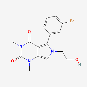 5-(3-bromophenyl)-6-(2-hydroxyethyl)-1,3-dimethyl-1H-pyrrolo[3,4-d]pyrimidine-2,4(3H,6H)-dione