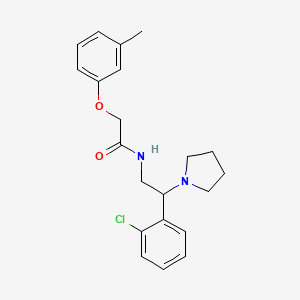 N-[2-(2-chlorophenyl)-2-(pyrrolidin-1-yl)ethyl]-2-(3-methylphenoxy)acetamide