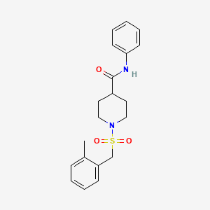 1-[(2-methylbenzyl)sulfonyl]-N-phenylpiperidine-4-carboxamide